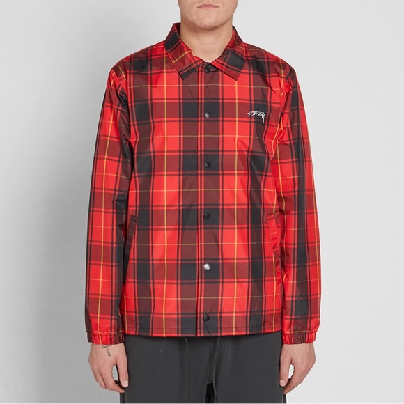 Stussy Cruize Coach Jacket Plaid - Picture 3 of 16